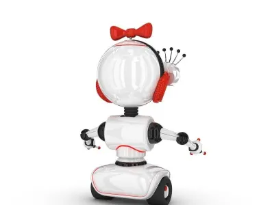 Funny Robot Character 3D model