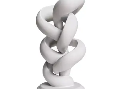 Abstract sculpture 3 Low-poly 3D model