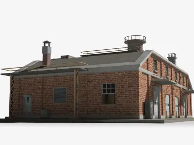 Factory xx13 Low-poly 3D model purchase
