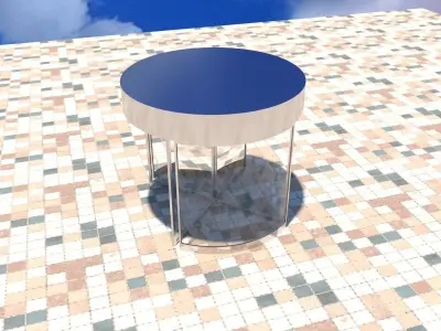 basic revolving door Low-poly 3D model