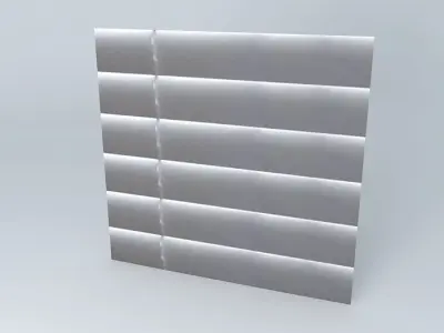 White Wood Window Cover  Free 3D model