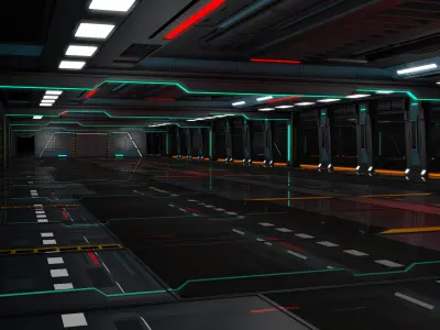 Sci Fi Interior 3D model