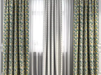 Curtain Set 238 3D model