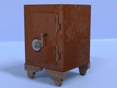 Antique Safe 3D model