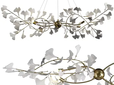 Gingko Julietta Chandelier  Low-poly 3D model