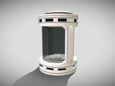 Sci-fi Container Low-poly 3D model