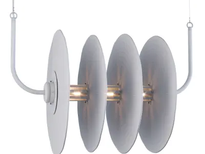 Sprinkled Glass Chandelier sku 25644 by Pikartlights Free 3D model