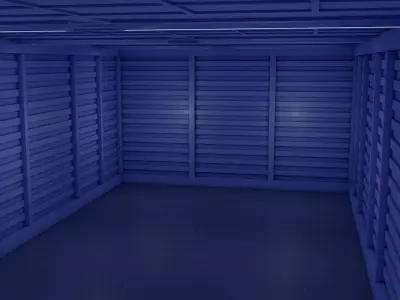 Warehouse garage door 3D model
