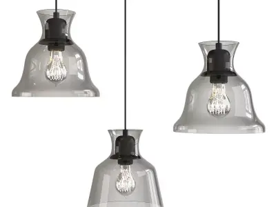 Salute Clear Pendant Light Low-poly 3D model