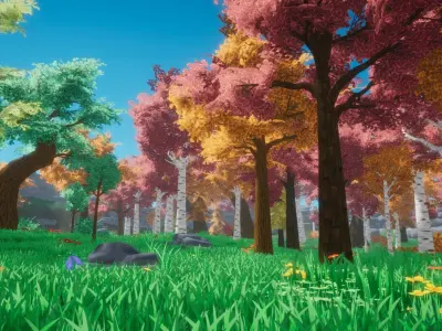 Fantasy Forest - Stylized Pack Low-poly 3D model