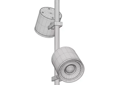 Street lamp 3d model Low-poly 3D model