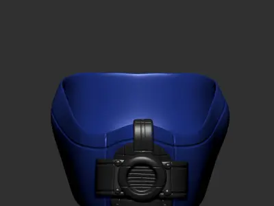 gas mask helmet scifi ver 3 sculpt 3d printable  3D model