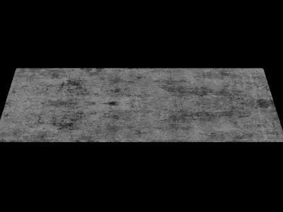 Large Gray Carpet Low-poly 3D model