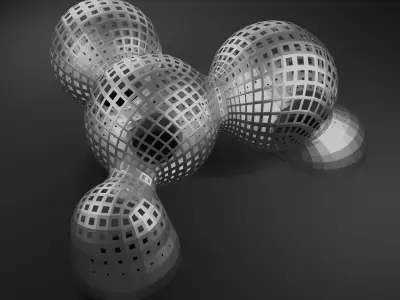 Simple Universal Organic Blob Sculpture Low-poly 3D Low-poly 3D model purchase