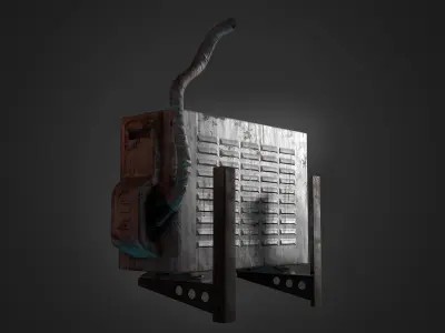 Air cond3 Low-poly 3D model