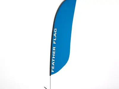 Feather Flag 3D model