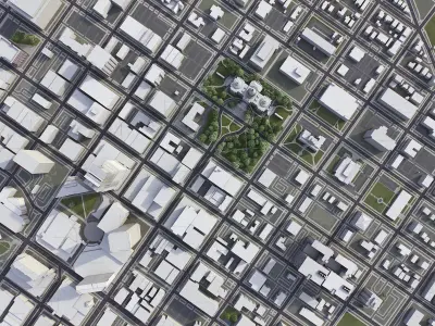 Boise Low-poly 3D model