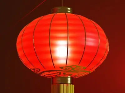 chinese Lamp Lampion 3D model