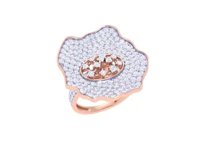 Women Ring  Render 3dm STL OBJ FBX Details 3D print model 157