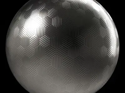 Metal panel Materials 6- Metal panel Pbr 4k Seamless Low-poly 3D model