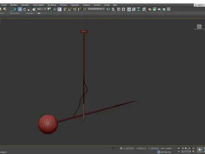 Hasta Brass Hanging Lamp 138 Low-poly 3D model