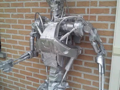 Terminator real life size 1m80 3D model