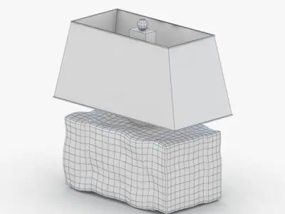 1392 - Table Lamp Low-poly 3D model