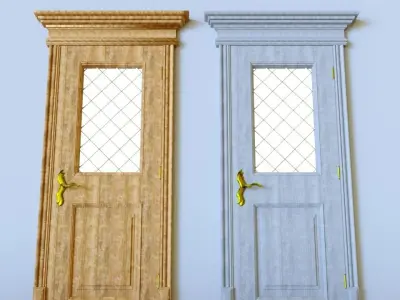 Classic looking Doors- corona render 3D model