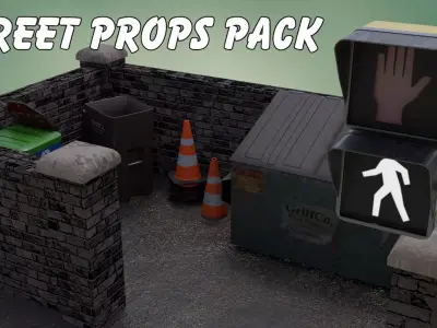 STREET PROPS -FREE- Free 3D model
