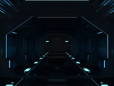 Sci Fi Interior 3D model