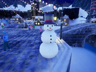 Christmas asset Pack Low-poly 3D model