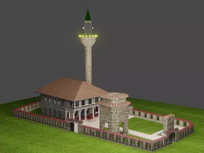Pasha Mosque - Tetovo 3D model