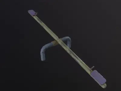 Soviet Oldschool Teeter 3D Model Low-poly 3D model