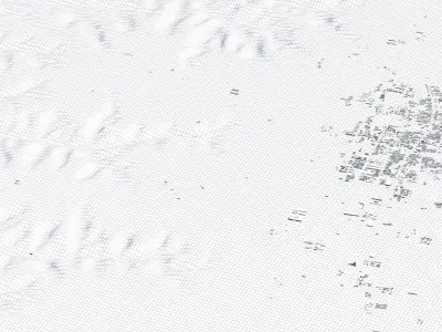 Qinbaling China City Landscape 3D Model 3D model