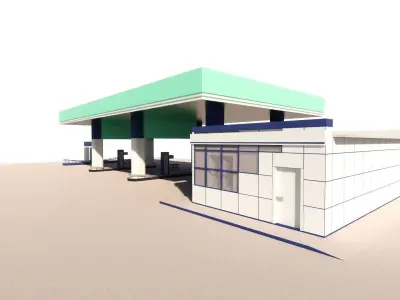 Gas Station2 3D model