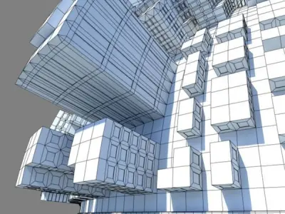 Cartoon City 3D model