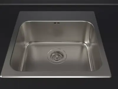 LANGUDDEN sink Ikea 46x46cm 3D model