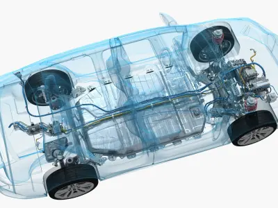 Electric Car Chassis X-Ray 