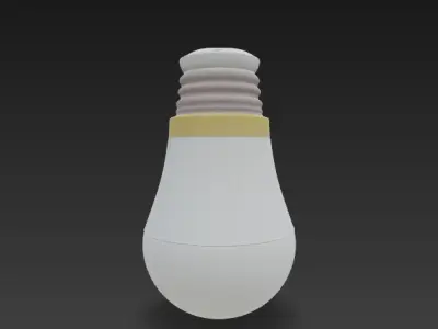 Corrugated LED Bulb 3D model