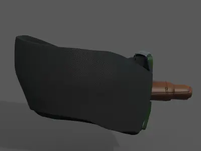 Gas mask respirator scifi futuristic  Low-poly 3D model