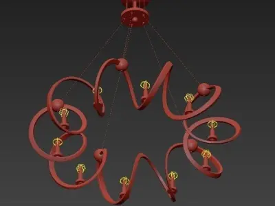 Ringmaster Chandelier 3D model