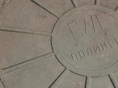 Septic tank hatch Low-poly 3D model