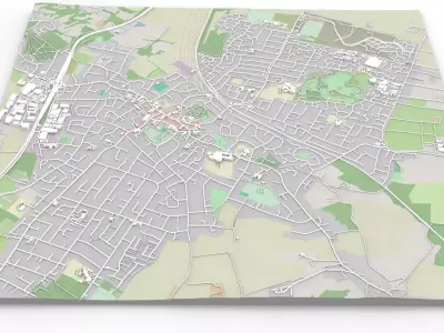 Cityscape Rayleigh United Kingdom 3D model