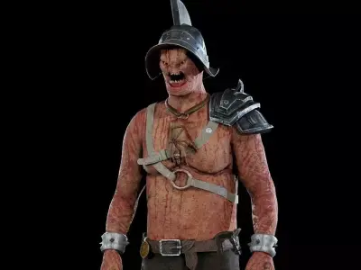 Rotting Murmillo Low-poly 3D model