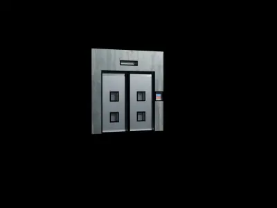 Space doorframe 3D model