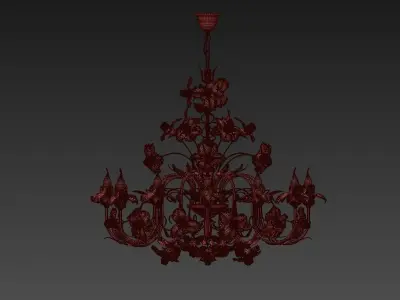 Chandlier Italy Export Iris 3D model