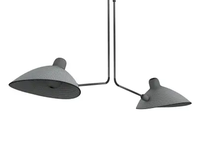 Serge Mouille P2B Ceiling lamp  3D model
