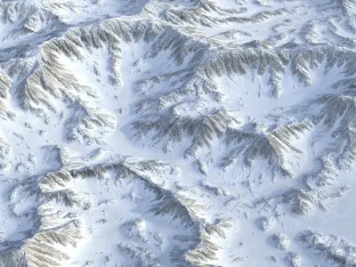 Landscape 93 Low-poly 3D model