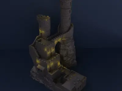 Medieval Observatory Tabletop Terrain 28 mm 3D print model
