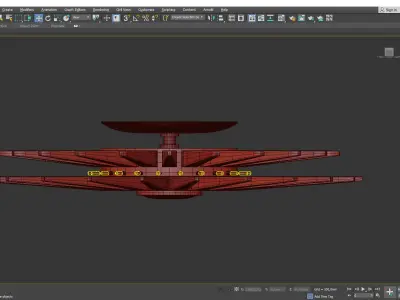 Quincy Semi Flushmount Low-poly 3D model